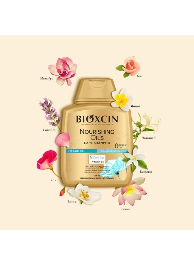 بيوكسين شامبو بيوكسين المغذي بالزيوت، مضاد لتساقط الشعر، للشعر الجاف والتالف، خالٍ من الكبريتات، 300 مل - Image 1